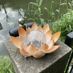 LLOVE Lampe Solaire Fleur De Lotus - Fleur LED Lumineuse Par Énergie Solaire - Décoration Écologique Pour Jardin -Luminaire solaire Soldes 2022 68014154 3