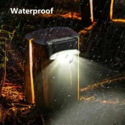 LLOVE Paquet De 4 Lampes De Terrasse Solaires Lampes De Pont à LED Étanches Lampes D'extérieur à Énergie Solaire Pour Terrasse Escaliers Voie De Jardin Marche Et Clôtures -Luminaire solaire Soldes 2022 68014736 4