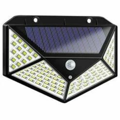 LLOVE Lot De 2 Projecteurs Solaire Avec Détecteur De Mouvement 100LED Applique Murale Solaire Lumineuse à Quatre Faces -Luminaire solaire Soldes 2022 68201846 3