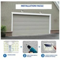 LLOVE Lot De 2 Projecteurs Solaire Avec Détecteur De Mouvement 100LED Applique Murale Solaire Lumineuse à Quatre Faces -Luminaire solaire Soldes 2022 68201846 4