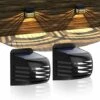 LLOVE Lot De 2 Lampes Solaires De Jardin D'extérieur – Étanche – Éclairage De Clôture Pour Allée, Clôture, Terrasse, Porte D'entrée, Escalier, Paysage -Luminaire solaire Soldes 2022 68309843 1