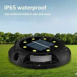 LLOVE Éclairage De Pelouse Solaire à LED， 8 LED 4 Pack Spot Lampe Solaire Jardin Etanche IP65 Pelouse Lumière Decorative Pour Chemin Jardin Terrace Cour Pelouse Blanc，(blanc Naturel + Bleu) -Luminaire solaire Soldes 2022 68573383 5