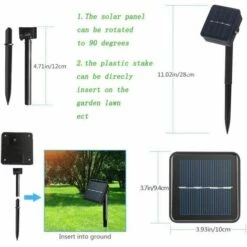 LLOVE Bande LED Guirlande Tube Lumineuse Solaire,Etanche 12M 100LED Solaire Ruban Lumineux Fil De Cuivre Tuyau De Lumière Pour Extérieur Mariage Maison Fête Noël Décoration (Blanc) -Luminaire solaire Soldes 2022 68573668 5