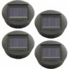 LLOVE 4 Pièces Lampes Solaires De Rechange Avec Ampoules LED, Remplacement De Lumières Solaires Top, Couvercle De Lanterne De Panneau Solaire à LED Pour Lanterne De Jardin Suspendue Extérieure -Luminaire solaire Soldes 2022 68573957 1