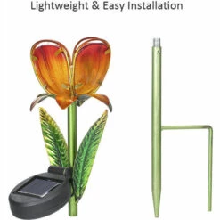 Lampe Solaire DENUOTOP Lampe De Pelouse à LED à énergie Solaire Lanterne Décorative IP55 Lampes D'extérieur Résistantes à L'eau Pour Passerelle Pelouse Chemin Jardin Paysage Lampes -Luminaire solaire Soldes 2022 68689451 4