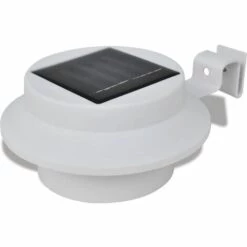 Lampes Solaires 6 Pcs Pour Clôture Gouttière Blanc VidaXL -Luminaire solaire Soldes 2022 734697 3