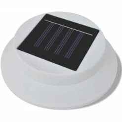 Lampes Solaires 6 Pcs Pour Clôture Gouttière Blanc VidaXL -Luminaire solaire Soldes 2022 734697 5