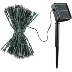 OVIALA Guirlande 100 Mini Led Jaunes 12m - Noir