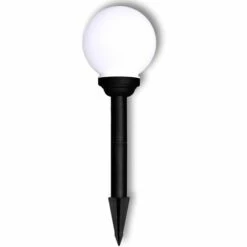 Boule Solaire Extérieure D'allée Et Piquets 4 Pcs 15 Cm VidaXL -Luminaire solaire Soldes 2022 930616 4
