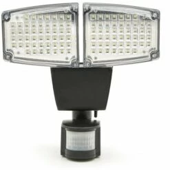 IDMARKET Projecteur Solaire 2 Têtes 100 LED Détecteur De Mouvement -Luminaire solaire Soldes 2022 9356770 3