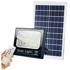 SYSLED Projecteur Extra Plat LED Solaire Blanc Froid De 10W,25W,40W,60W,100W,200W Au Choix étanche (IP65) | Puissance Watt: 10W/420Lms